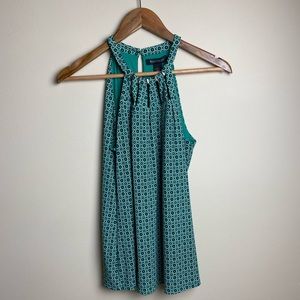 WHHITE HOUSE BLACK MARKET Geometric Halter Top, S